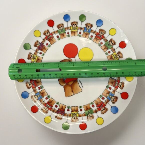 Vintage 1983 Enesco Lucy and Me Plate by Lucy Rigg – Bear with Balloons – 8.25” - Picture 3 of 5